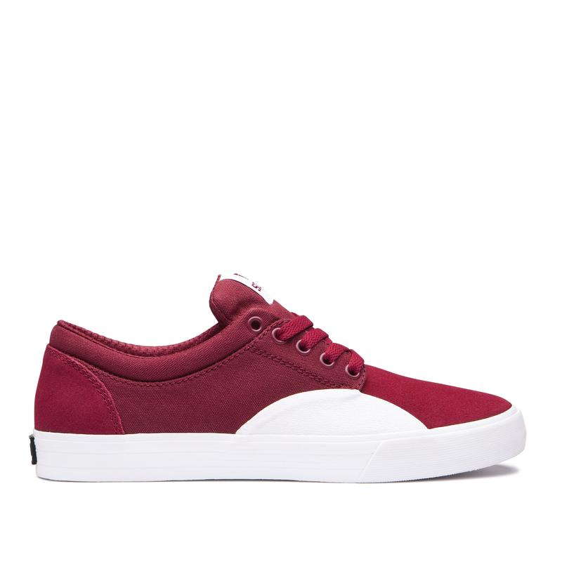 Zapatillas De Skate Supra Argentina Hombre - CHINO Burdeos (ODSBK-8162)